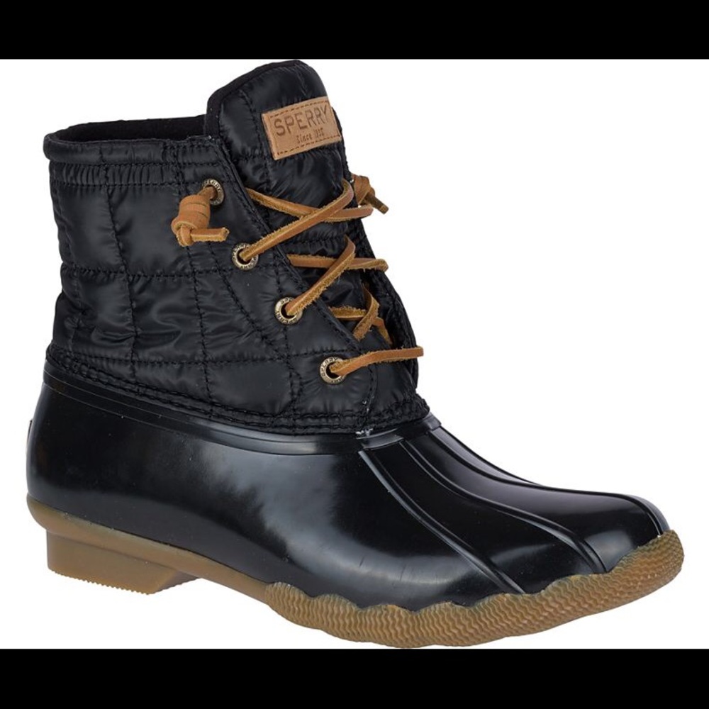 Sperry Top Sider Saltwater Shiny Quilted Duck Boot